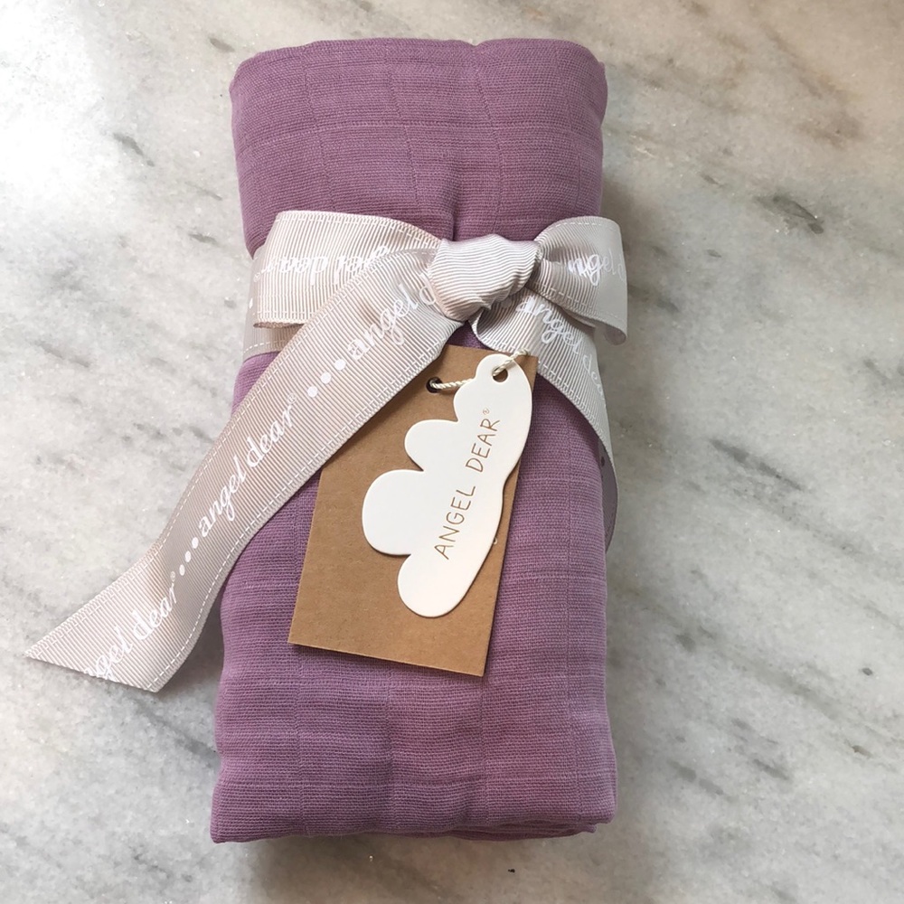 Angel Dear Lavender Swaddle NWT